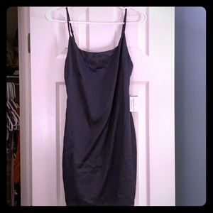 Dark Gray Satin Dress